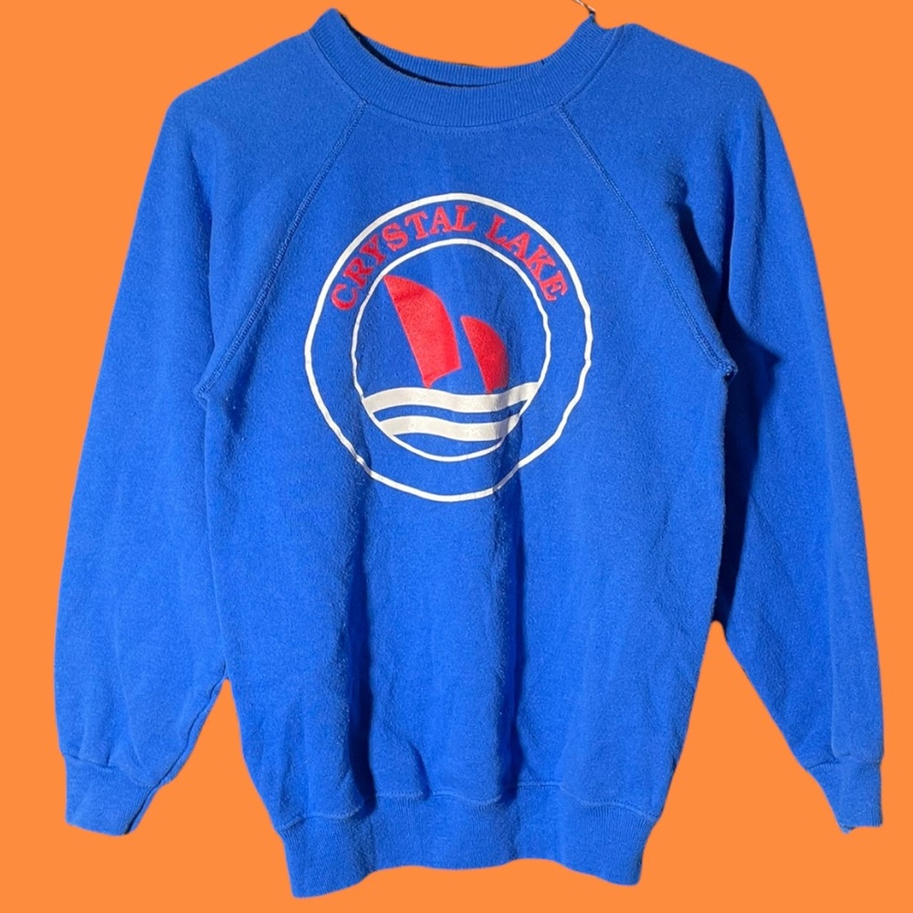 Vintage 90s Crystal Lake Illinois Sweatshirt